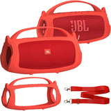 Funda De Silicona Compatible Con Jbl Charge 4/charge 5 Rojo