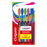 Cepillo Dental Colgate Colors Collection Pack Familia X5 U