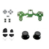 Kit Reparo Controle Ps4 Película + R1 R2 L1 L2 + Borrachas