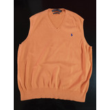 Hermoso Chaleco Polo Ralph Lauren Naranja Original 