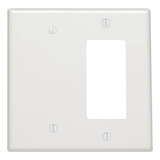 80608-w 2-gang 1-blank 1-decora/gfci Placa De Pared Com...