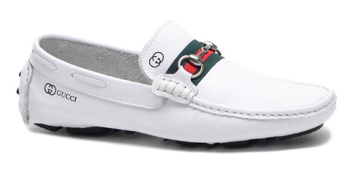 Sapatilha Mocassim Drive Casual Da Gts Original 100% Couro 