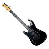 Guitarra Stratocaster Canhoto Tagima Black Tg-500 22 Trastes Material Do Diapasão Madeira Técnica