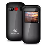 Celular Senior Tecnolab 4g Tl456 Shell Shape Negro