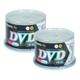 Dvd+r Dl (doble Capa 8.7 Gb) Imprimible Marca Ridata 100 Pzs