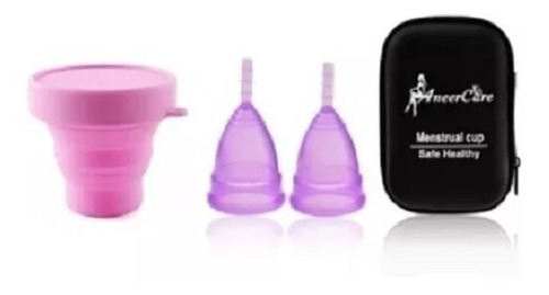 2 Copa Menstruales Aneer + Vaso Esterilizador + Estuche +adi