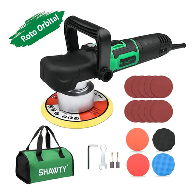 Shawty Pulidora Orbital Para Auto De 6 Pulgadas, 4000rpm Pulidora Eléctrica De Rotatoria, Pulidora De Buffer Para Coche Con 5 Velocidad Variable, Para Buffing, Eliminar Óxido, Lijar Pisos De Madera | Meses sin interés
