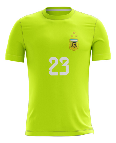 Camiseta Arquero Argentina Amarillo Fluo Dibu Martinez