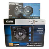 Woofer Amplificado 12  Steelpro + Bocina 6.5