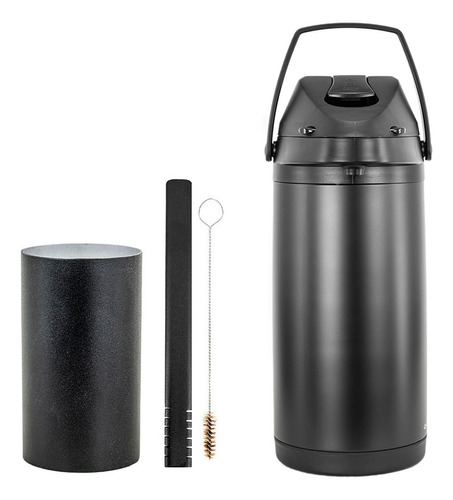 Kit Tereré Copo Bomba Garrafa Termica 5l Black - Modelo