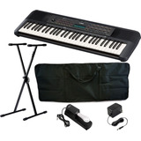 Kit Teclado Yamaha Psr- E273 + Atril Pedal Estuche Cable Car