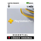 Cartao Psn Plus Essential 1 Mes Assinatura Brasil Gift Card