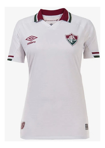 Camisa Fluminense Feminina Branca 2022 Atleta - Umbro