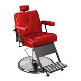 Cadeira De Barbeiro Milão Reclinável Base Cromada
