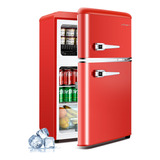 Refrigerador Compacto 91 Litros Con Congelador Puerta Doble