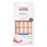 Kiss Uñas Postizas Wider Fit Acrylic Natural Rare