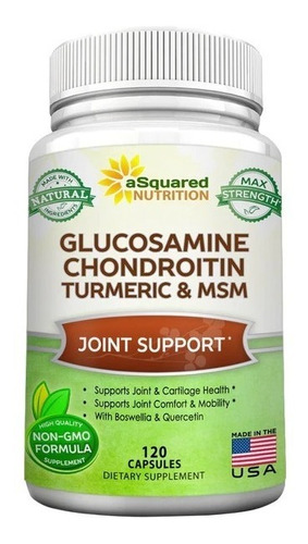 Asquared Nutrition | Glucosamine I 120 Capsulas I Importado