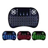 Mini Teclado Inalambrico Iluminado Para Smart Tv Xbox Pc