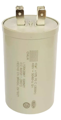 Capacitor Cortador De Grama Tramontina 40uf 400v 50/60hz