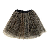 Saia De Tule Adulto Tutu Estampa Onça Oncinha Animal Print