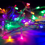 Serie De Luces Led Navideñas 15m De Colores Con 200 Luces