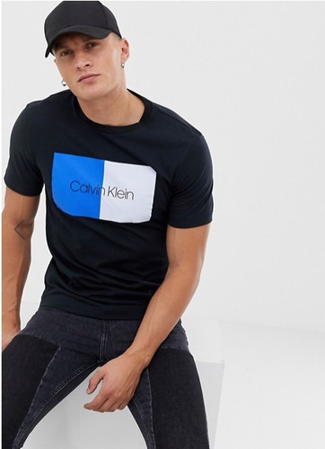 Remera Calvin Klein Colorblock Importada 100% Original