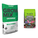 Combo Growmix Multipro 80l Y Abono Compost 20l