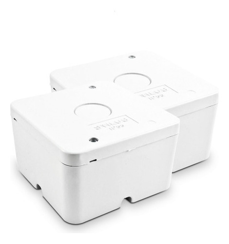 Kit 3 Caixa Plastica Organizadora Camera Cftv Stilus Branco