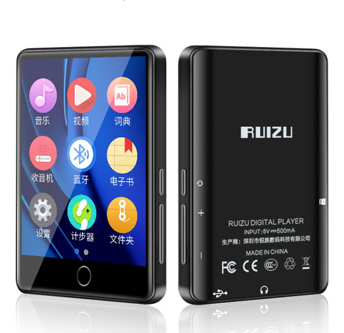 Mp3 Mp4 Player Ruizu M7 16 + 64gb Bluetooth Radio Touch Scrm