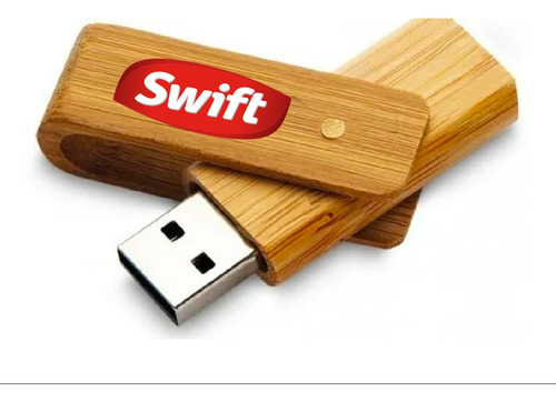 Pendrive Tarjeta Madera 8gb Personalizado Logo Entrega 48hs