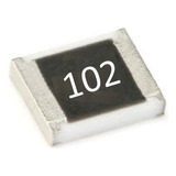 50 Resistores 102 (1k Ohms) Smd 1210 1/4w 5%