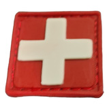 2 Parche Cruz Roja Pvc 4x4cm