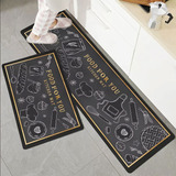 Alfombrillas Cocina Impermeables Pu 2 Pzs 40*60cm Y 40*120cm