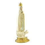 Resina Estatua De Fátima Virgen María Estatuilla Religiosa