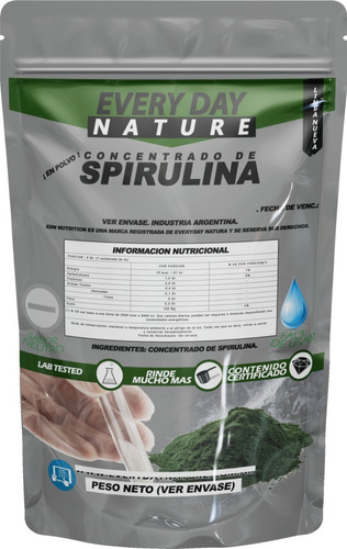 Spirulina Pura 1 Kg Natural Proteina Alga Every Day Importad