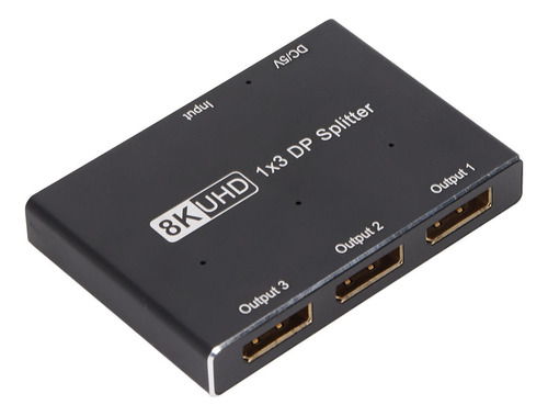 1x3 Dp Splitter Displayport 8k 30hz 4k 144hz Conjunto De Tri