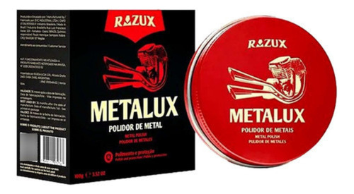 Metalux Polidor De Metais E Cromados Moto 100g Razux