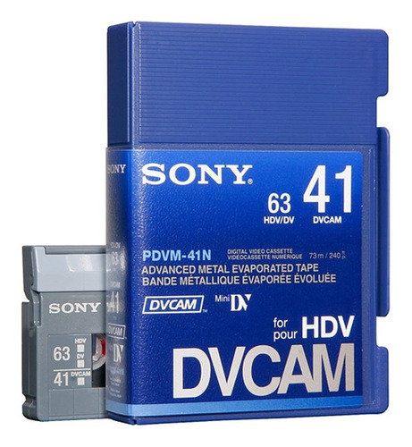 Sony Dvcam 41 Min Cassettes Tapes Cintas Pdvm-41n