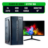 Computador I5 3470 + Ram 8gb Ssd 480gb Gt210 1gb Monitor 19