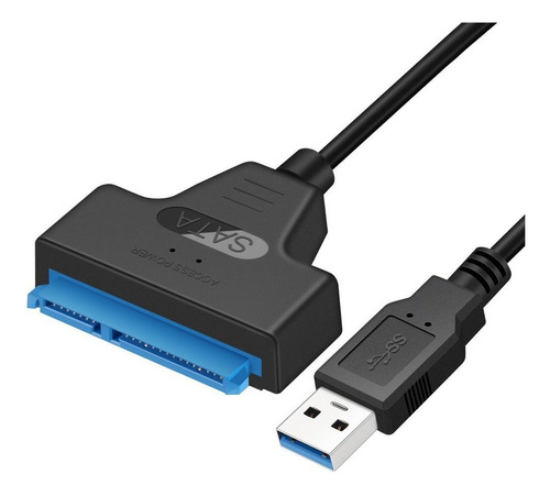 Cable Adaptador Usb 3.0 A Sata Iii Con Convertidor, Negro