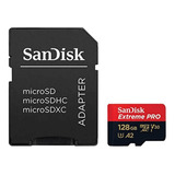 Cartão Microsdxc 128gb Sandisk Extreme Pro 200mb/s Uhs-i V30