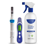 Kit Smart Derma Pen + Clorex Clean +analyzer Smart Gr Anvisa