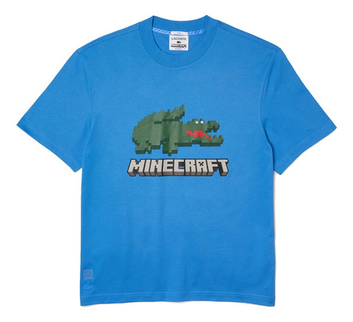 Playera Lacoste X Minecraft Oversized Print T-shirt Hombre