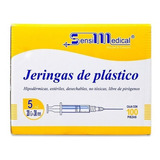 Jeringas De Plastico Hipodermicas, 5 Ml 20 G X 38 Mm, Caja C