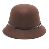 Sombrero Cloche Fieltro Mujer Moño Templo Kosher