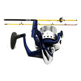 Combo Pesca Variada Mar -costa- Caña 3.60mt+reel Mystix 6bb