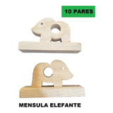 Mensula Cortinero Elefante 10 Pares