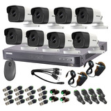 Kit Seguridad Hikvision Dvr Full Hd 8ch + 8 Camara Turbo Hd