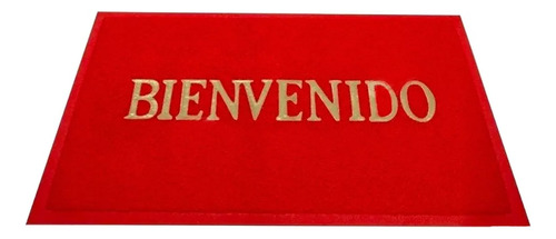 Tapete Entrada Decorativo Bienvenido Lavable Antiderrapante