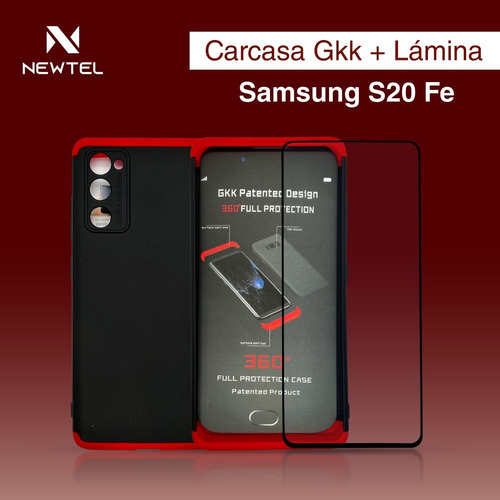 Carcasa Para Samsung S20 Fe + Lamina De Vidrio Para Pantalla